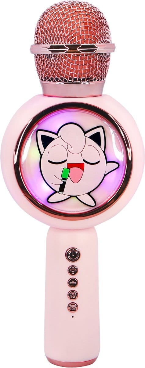 Pokémon Jigglypuff - draadloze karaoke microfoon voor kinderen - oplichtend LED display - speaker - stemvervorming