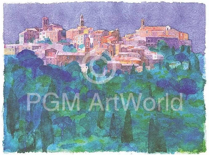 Kunstdruk Ralf Westphal - Montepulciano / Toskana 90x70cm