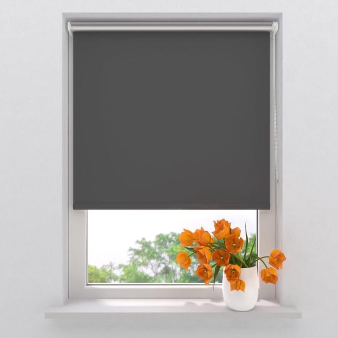 Rolgordijn Easy Mini - Verduisterend - Grey - 90x210