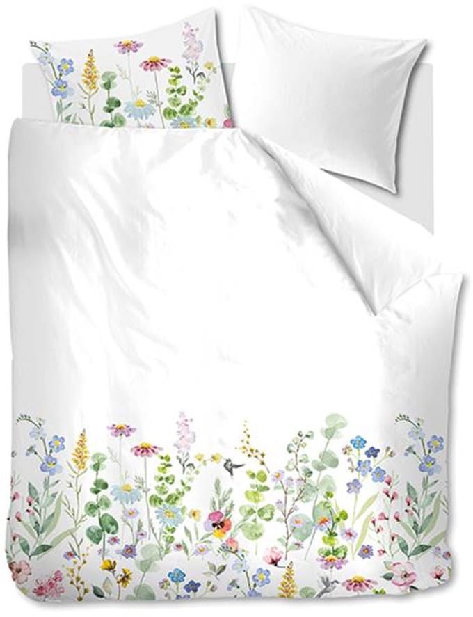 Snoozing Lira Dekbedovertrek - Extra breed - 260x200/220 cm - White