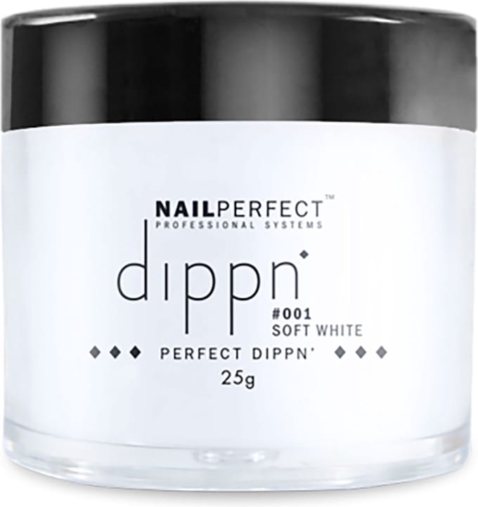 Dip poeder voor nagels - Dippn Nailperfect - 001 Soft White - 25gr - Wit
