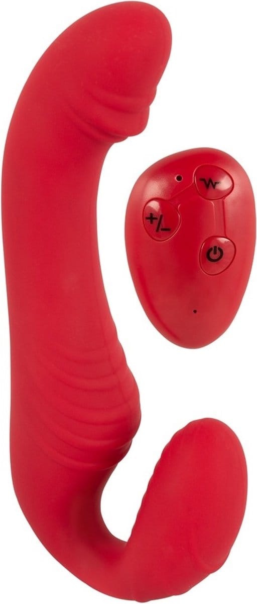 Rc Strapless Strap-On 3 Vibrator Rood