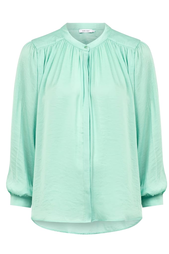 Knitted Rubia Blouse Opal Green Größe: XS/S | Longsleeves Outlet | Damen | Grün