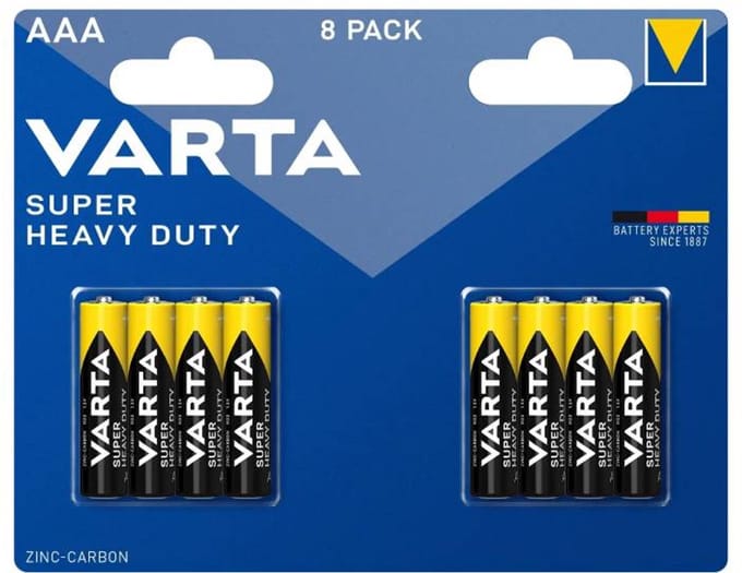Varta QA0706A Batterij per 8 blister