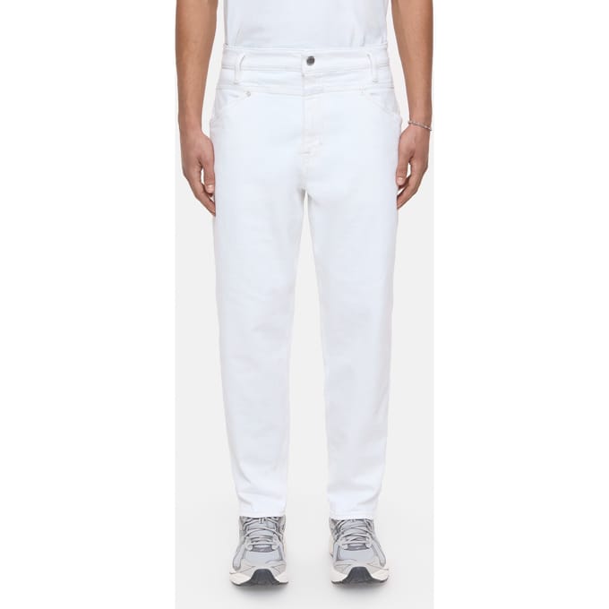 Closed X-lent Tapered Jeans Ivory Größe: W31L30 | Relaxed Fit Outlet | Herren | Weiß