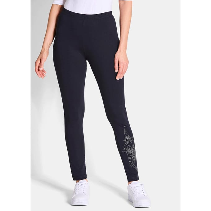 Legging in een set van 2 - marine - Gr. 23 van Goldner Fashion