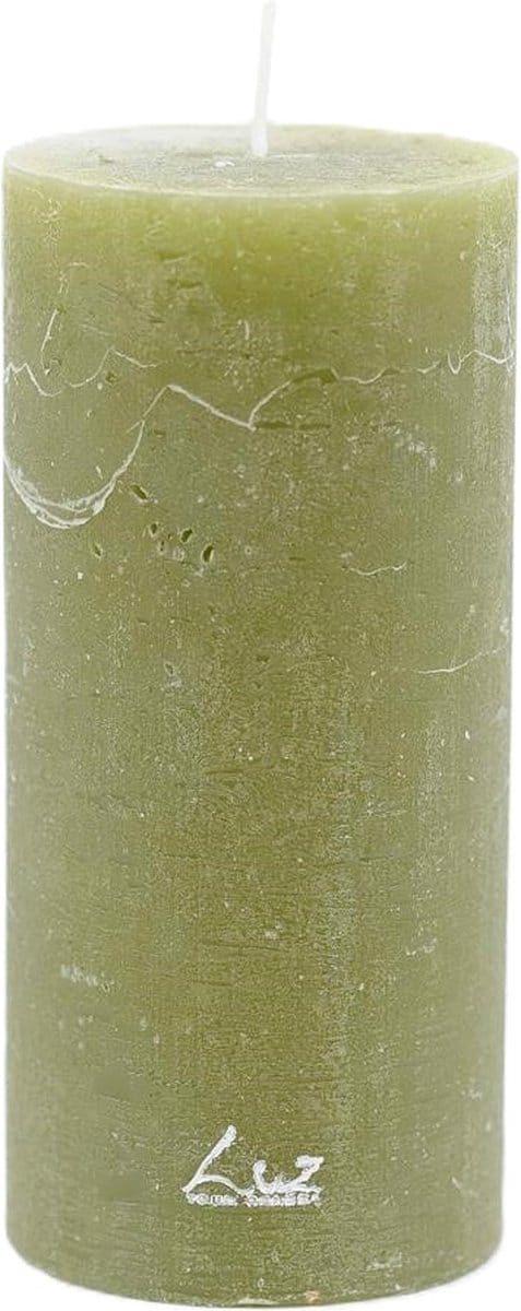 Rasteli Luz Your Senses Stomp Kaars Groen D 7 cm H 15 cm