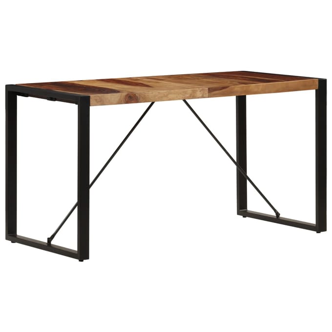vidaXL Eettafel 140x70x75 cm massief acaciahout