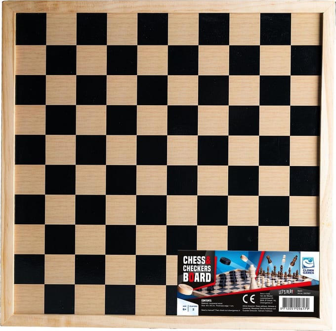 Schaak- en dambord 40cm Bordspellen