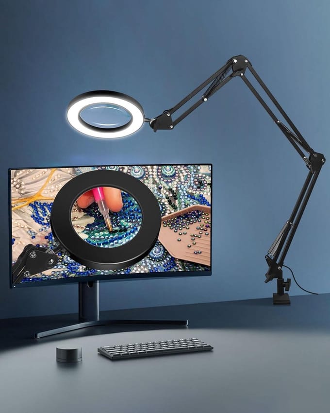 Loeplamp met Standaard - Lamp met Led Verlichting - flexibel