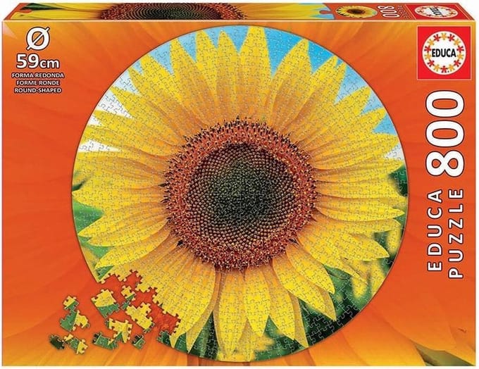 Educa - Legpuzzel - Zonnebloem (Rond) - 800 stukjes