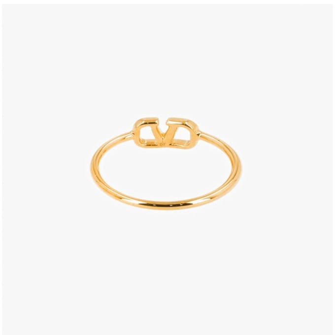 Valentino V Logo Ring J0x03 Met Cs4 7W2J0X03 MET CS4 (15) beige