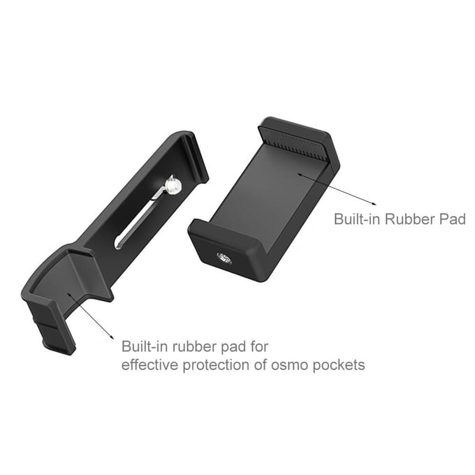 PULUZ mobiele telefoonhouder smartphone bevestigingsklem 1/4  houder beugel Type 1 gray