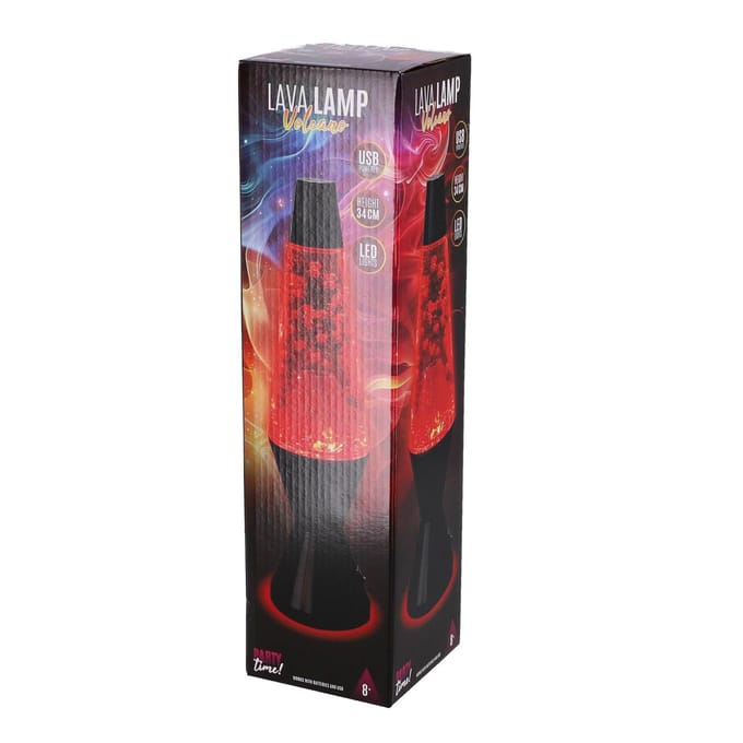 Lava vulkaanlamp 33cm 4,5v/500mA Discoballen & verlichting