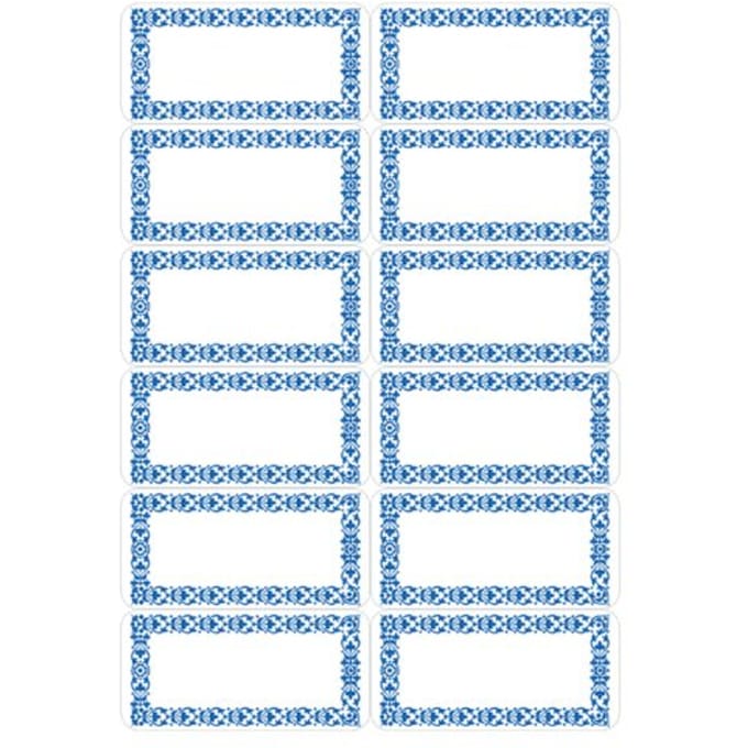 Etiket HERMA 3742 keuken blauw