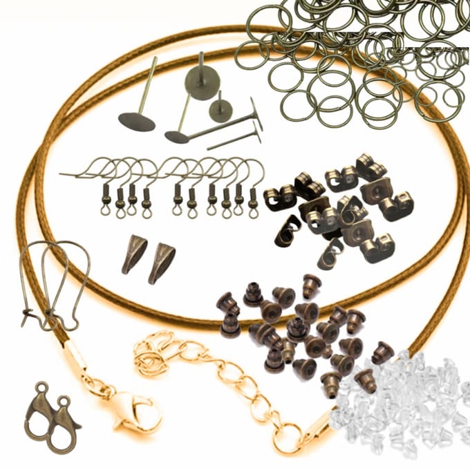 80 Delig set-Bruin-Brons-Sieraden maken - Charme Bijoux