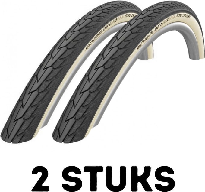 Fietsband - Buitenband - Set van 2 - Road Cruiser 28 x 1.40 (37-622) zwart/wit