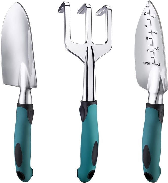 Unyqoos ® Tuingereedschapset van Drie Stuks voor Efficiënt en Gemakkelijk Tuinieren