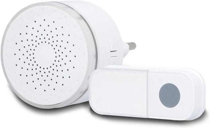 Draadloze Deurbel met Plug-in Ontvanger en 38 Melodieën