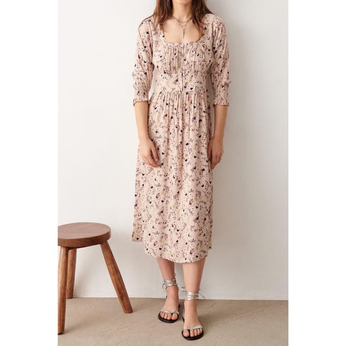 BA&SH Robe Maya Nude Taglia: S | Abiti Midi Outlet | Donna