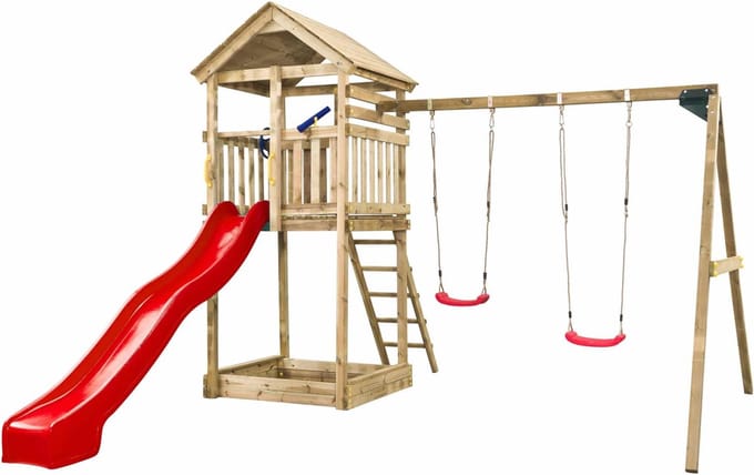 Swing King Speeltoestel Daan rode glijbaan 7888006.RD