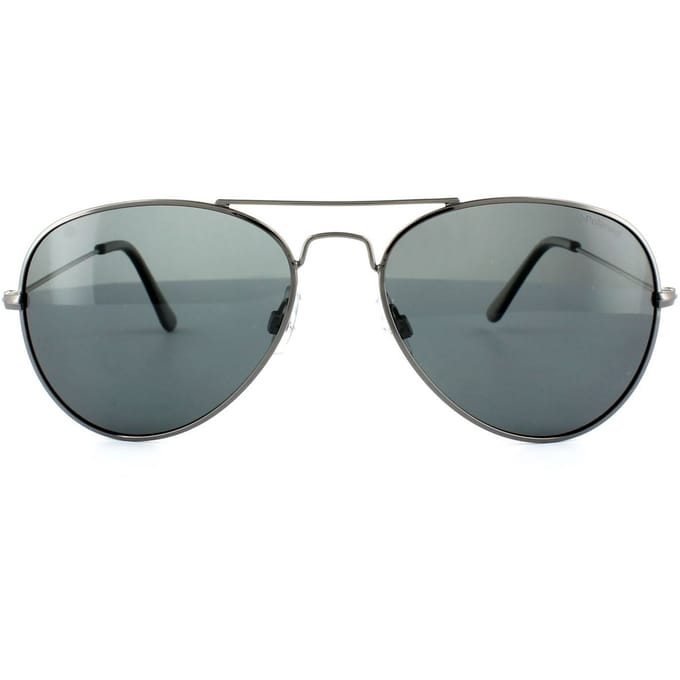 Polaroid Piloten unisex ruthenium grijs grijs gepolariseerde zonnebril