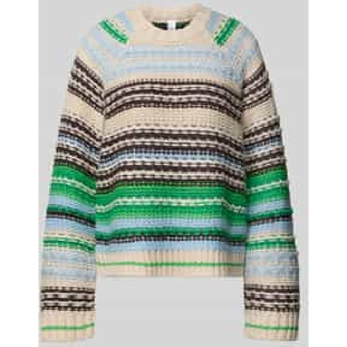 Relaxed fit gebreide pullover met wol model 'BIBI'