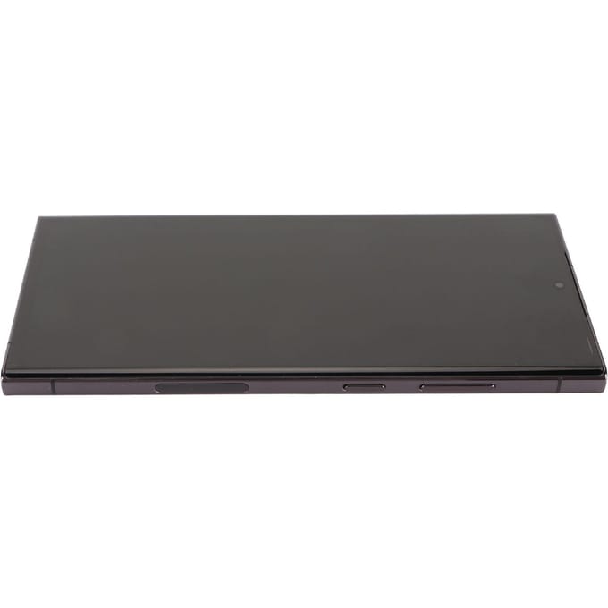 Écran tactile de remplacement pour téléphone portable noir avec cadre et empreintes digitales black