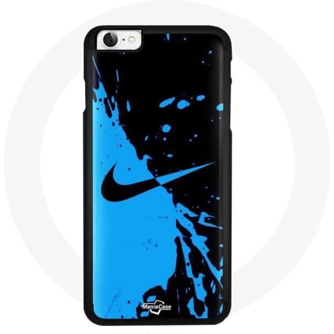 Coque Iphone 4 Nike bleu Noir