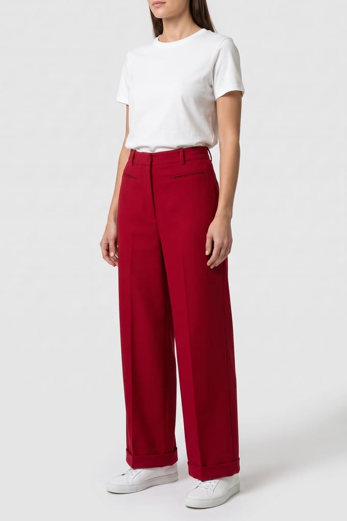 & Other Stories X Macy Wool Trouser Red Taglia: 32 | Pantaloni da completo Outlet | Donna | Rosso