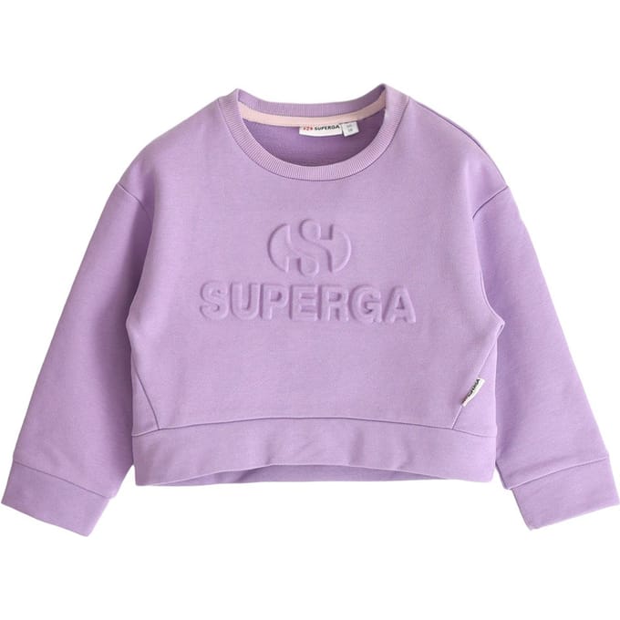 Superga Sweatshirt met kinderlogo (Donker blauwroze)