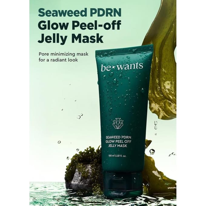 [be wil] Zeewier PDRN Glow Peel-off Jelly Mask 100ml blue