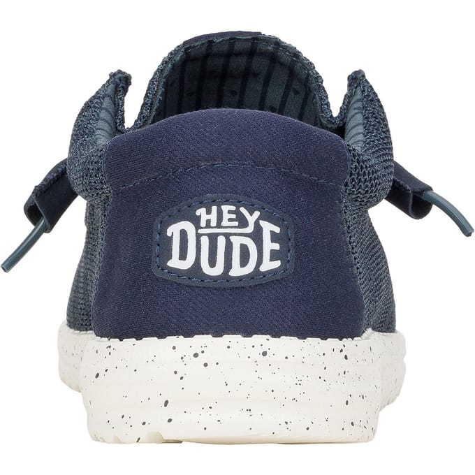 HEYDUDE Wally Stretch Polyester Heren Bootschoenen Navy