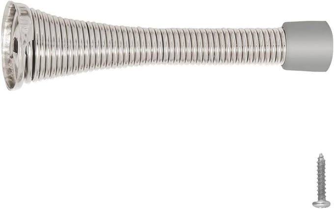 Deur Stopper Set - Vloerstop Deur - Voorkom Schade - Satijn Nikkel Afwerking - Compact Ontwerp - Zilver