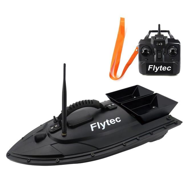 Flytec 2011-5 Fishfinder 1,5 kg Laden Afstandsbediening Visaas Boot RC Boot KIT Versie DIY EU zwart
