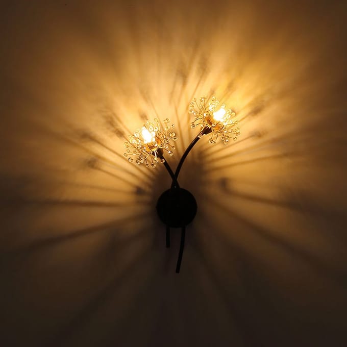 Wandlamp - amberkleurig - FIORE - glas - G9 - 16054-2W - Globo
