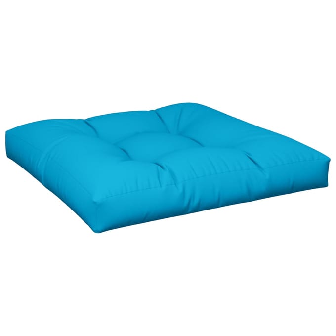 vidaXL - Palletkussen - 80x80x12 - cm - stof - blauw