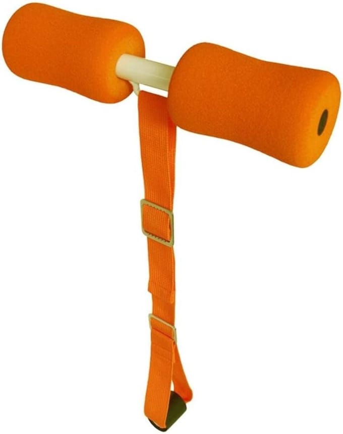 Hamstring Curl Strap - Buiktrainer Sit-up Hulp - Thuis Workout - Verstelbare Deurbevestiging - 30-45 cm - Oranje