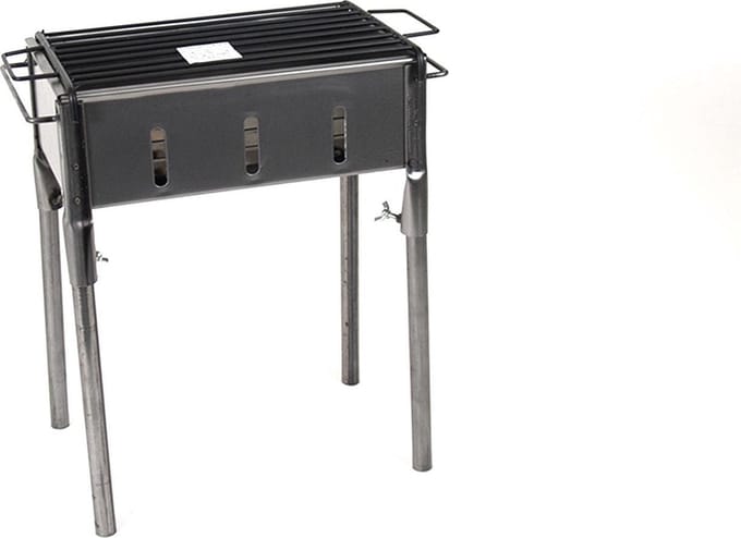 Gerimport Houtskoolbarbecue Exa 35 X 20 X 50 Cm Zwart/zilver