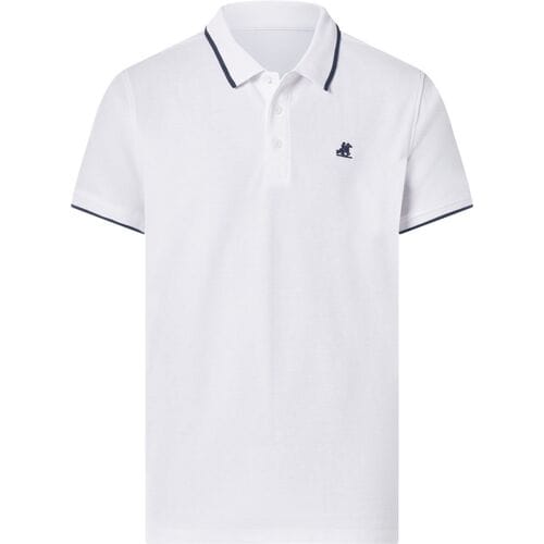 ESMARA MEN U.S. Grand Polo Piqué heren polo (wit, M)