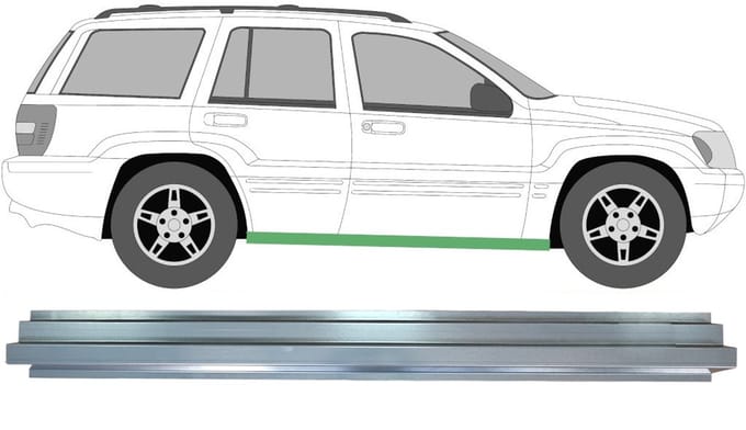 Reparatie dorpel voor Jeep Grand Cherokee 1998-2005 / Links = Rechts