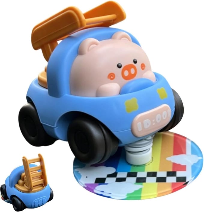 Dashboard Ornament - Auto Decoratie - Rijervaring Verbeteren - Dynamische Beweging - 10x10x5 cm - Blauw