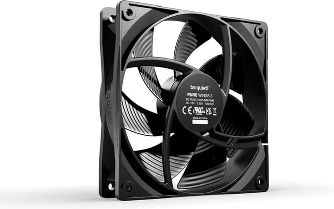 be quiet! PURE WINGS 3 120 (3-pack) - Case ventilator - 120mm - Black