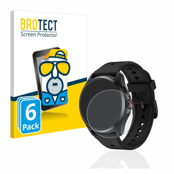BROTECT - Screenprotector voor Mobvoi TicWatch Pro 5 - Folie Beschermfolie matte 6 Stuks