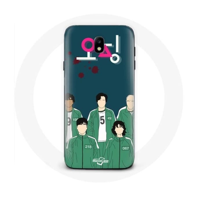 Hoesje voor Samsung Galaxy J5 2017 Inktvis Game Poster Karakters Art