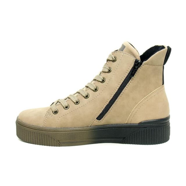 Rieker W0761-20 dames veterboots sportief maat 42 beige
