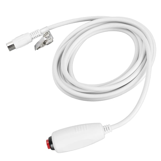 Verpleegoproepkabelstation Universele Vervanging Nooddrukknopkabel Grote Din 8-pins met Clip white