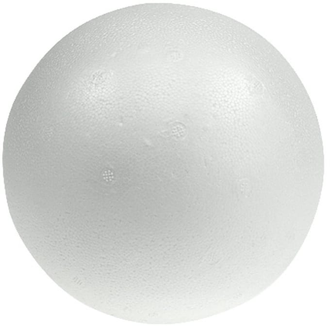 Piepschuimbal Ø30cm wit