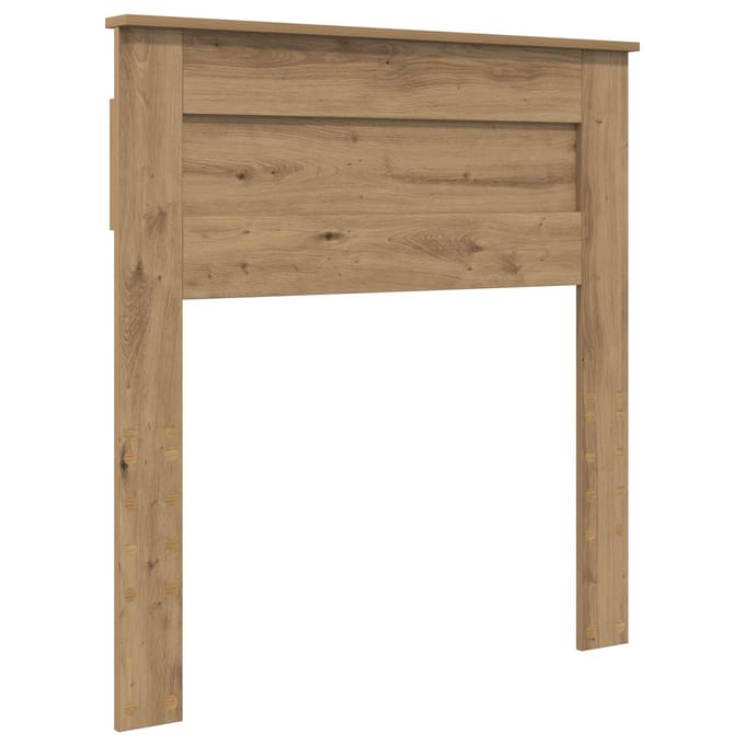 vidaXL Hoofdbord Artisan Eiken Bewerkt hout