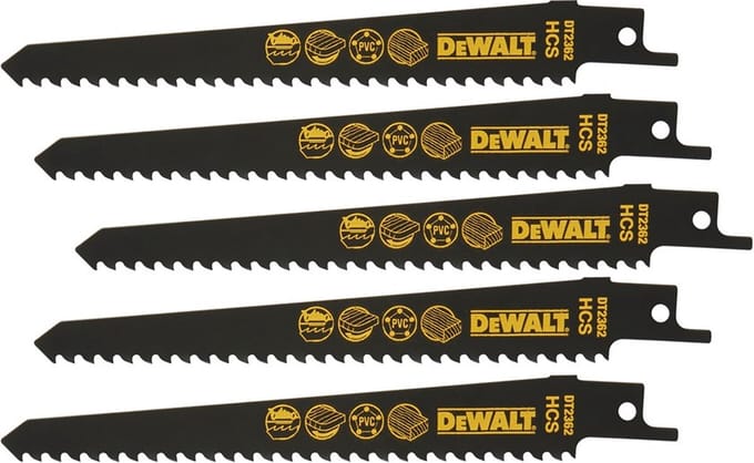 Dewalt Reciprozaagblad Hout Dt2362-qz - 152mm - 6tpi - Bi-metaal